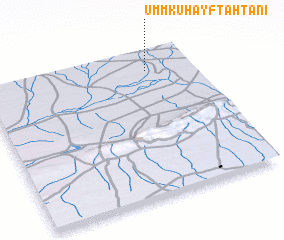 3d view of Umm Kuhayf Taḩtānī