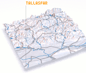 3d view of Tall Aşfar