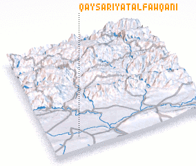 3d view of Qayşarīyat al Fawqānī