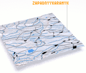 3d view of Zapadnyy Karamyk