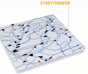 3d view of Staryy Khopër