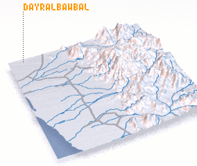 3d view of Dayr al Bawbal