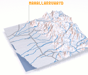 3d view of Maḩall ar Ruwayd