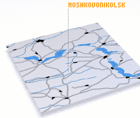 3d view of Moshkovo-Nikol\