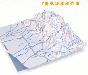 3d view of Maḩall ash Shaykh