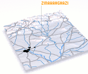 3d view of Zināwah Ghāzī