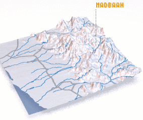 3d view of Maḑba‘ah