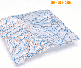 3d view of Umm al Ḩawḑ