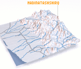 3d view of Madīnat ash Shirq