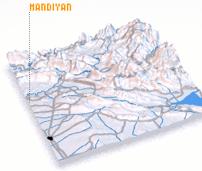 3d view of Mandiyān