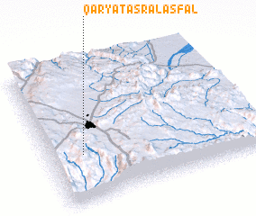 3d view of Qaryat ‘Aşr al Asfal