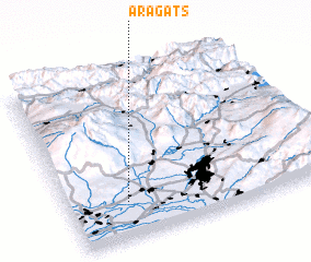 3d view of Aragats