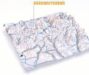 3d view of Verkhniy Koban\