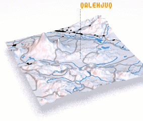 3d view of Qal‘eh Jūq