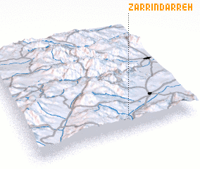 3d view of Zarrīn Darreh