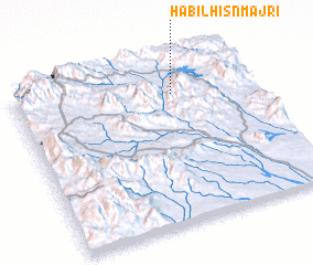 3d view of Ḩabīl Ḩişn Majri