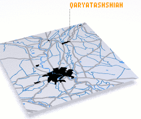 3d view of Qaryat ash Shī‘ah