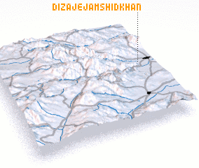 3d view of Dīzaj-e Jamshīd Khān