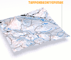 3d view of Tappeh Bāshī-ye Pūnāk