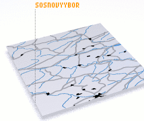 3d view of Sosnovyy Bor