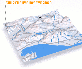 3d view of Shūrcheh-ye Ḩoseynābād