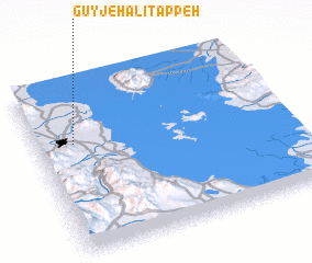 3d view of Gūyjeh ‘Alī Tappeh