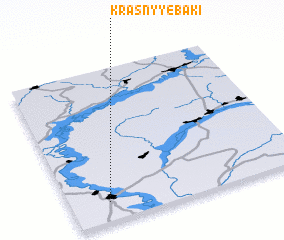 3d view of Krasnyye Baki