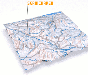 3d view of Serīn Chāveh