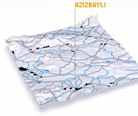 3d view of Əzizbǝyli