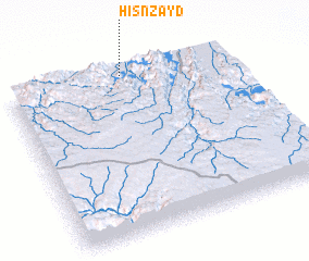 3d view of Ḩişn Zayd