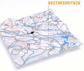 3d view of Bēstānsūr-i Tāza