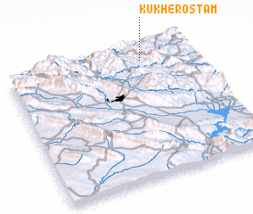 3d view of Kūkh-e Rostam