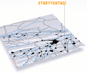 3d view of Staryye Atagi