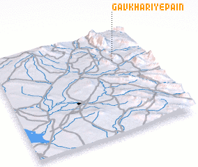 3d view of Gāv Kharī-ye Pā\