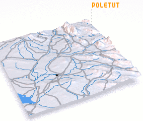 3d view of Pol-e Tūt