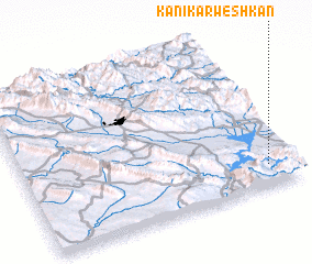 3d view of Kānī Karwēshkān