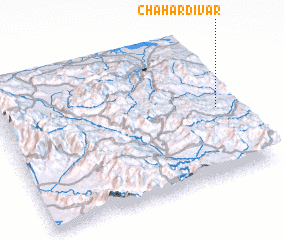 3d view of Chahār Dīvār