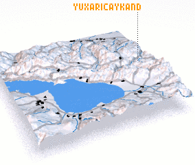 3d view of Yuxarı Çaykǝnd