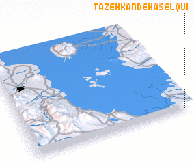 3d view of Tāzeh Kand-e Ḩāşel Qū\