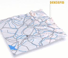 3d view of Deh Sefīd