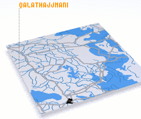 3d view of Qal‘at Ḩājj Mānī