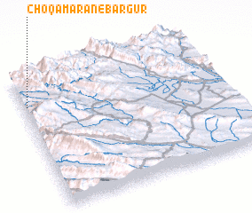 3d view of Choqāmārān-e Bargūr