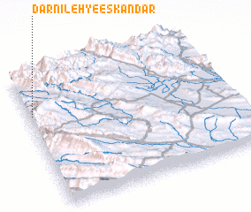 3d view of Dārnīleh-ye Eskandar