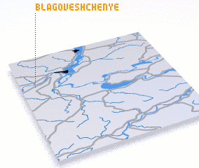 3d view of Blagoveshchen\