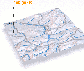 3d view of Sārī Qomīsh