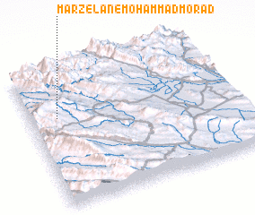 3d view of Marzelān-e Moḩammad Morād