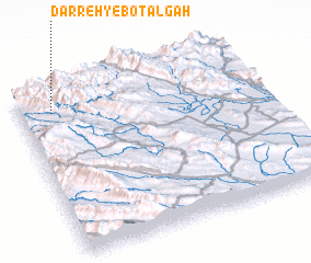 3d view of Darreh-ye Boţālgah