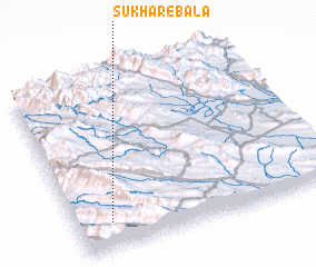 3d view of Sūkhar-e Bālā