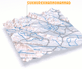 3d view of Sūkhūr-e Khān Moḩammad