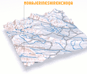 3d view of Mohājerīn-e Shīreh Choqā